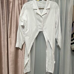FHQ Collction Button Shirt Side Drape Medium